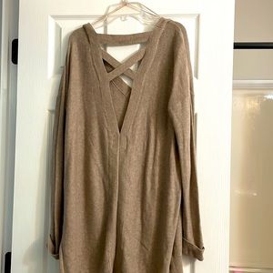 Soft low/open back sweater